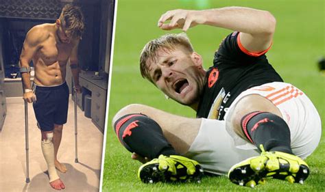 Injury history, suspensions and absences are based on a variety of media reports and are researched with the greatest of care. Spotted: Man Utd ace Luke Shaw posts injury update after horror leg break | Football | Sport ...