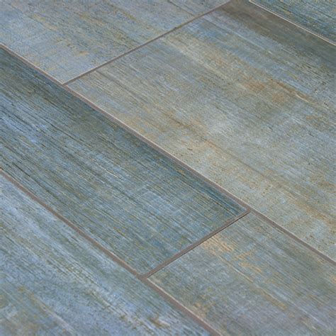 Barrique Series Blue Wood Plank Porcelain Tile
