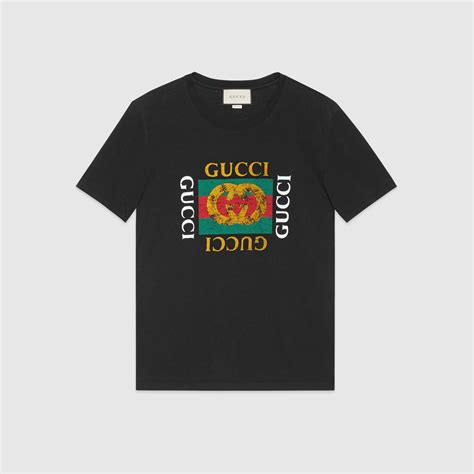 How to spot a fake gucci fake print t shirt. Washed t-shirt with Gucci print - Gucci Men's T-shirts ...
