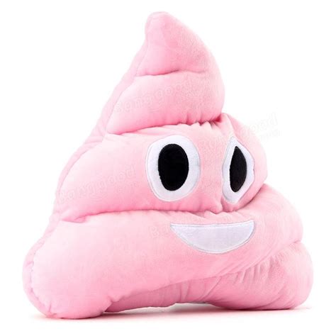 Pink Poop Poo Emoji Doll Soft Stuffed Plush Toy Emoticon Decor T