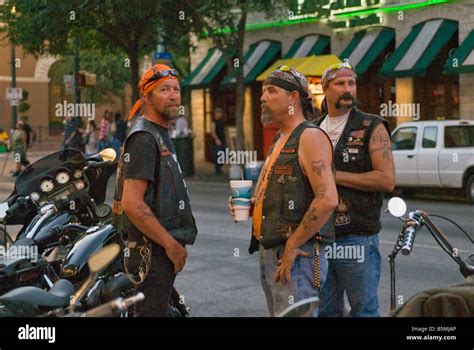 Tough Looking Guys At Republic Of Texas Biker Rally At W 6th Street In
