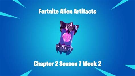 Alien artifacts (week 2) players can find the first of this week's alien artifacts at the building with the satellite dish to the west of believer beach, a named location that many will. Week 2 Alien Artifact Locations for Fortnite Chapter 2 ...
