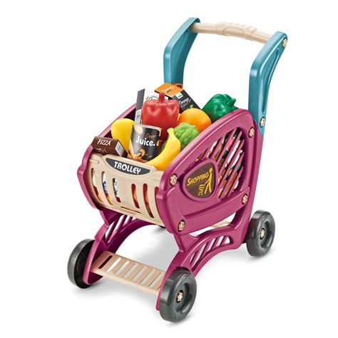 Time2play Shopping Trolley Play Set Purple Shop At Greenleaf Home