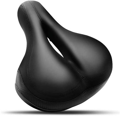 Bike Seat Wide Soft Padded Bicycle Seat For Men And Women Comfort Universal Replacement Bike