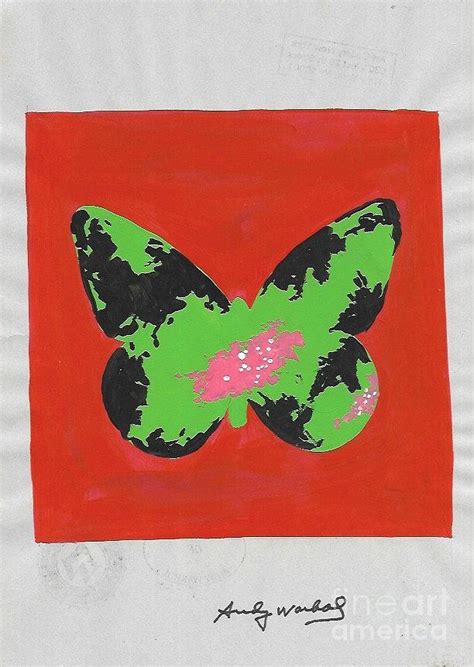 Butterfly Andy Warhol Painting By New York Artist