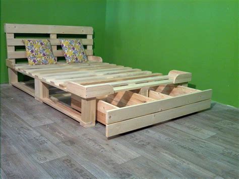 Diy Wooden Pallet Bed Frame See More On Toolanswer You Ask4tool I