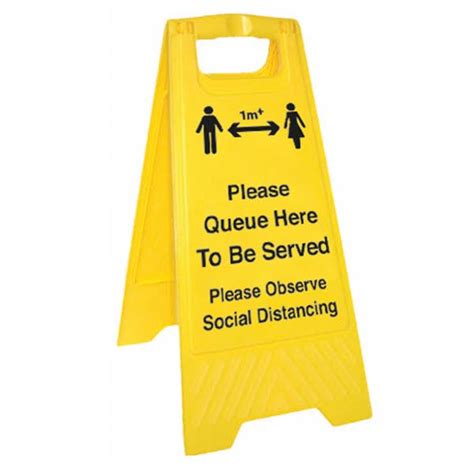 Please Queue Here 1m Social Distancing Floor Stands Covid Secure
