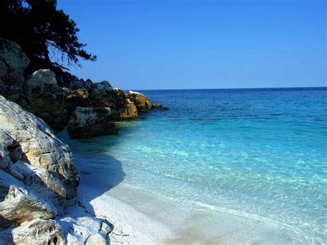 Beaches Of Thassos Tassos Greece Marble Beach 01