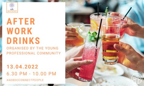 After Work Drinks Welcome To The Young Professionals Community Adb
