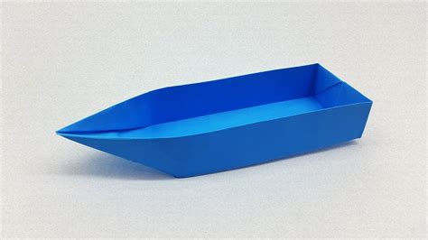 How To Make A Paper Boat Canoe For Kids That Floats Origami Boat