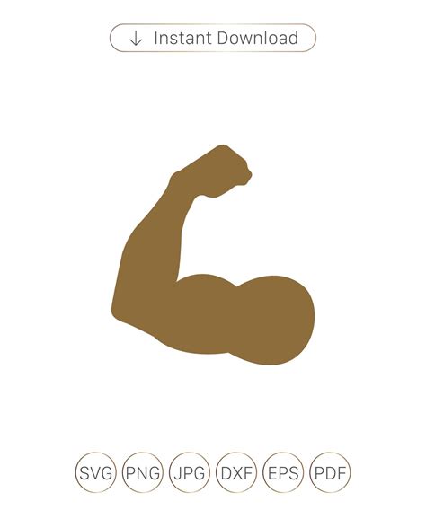 Muscle Svgbicep Svgarmmuscles Svg Biceps Svg Strength Etsy