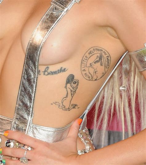Miley Cyrus S Just Breathe Tattoo A Guide To Miley Cyrus S Most Meaningful Tattoos