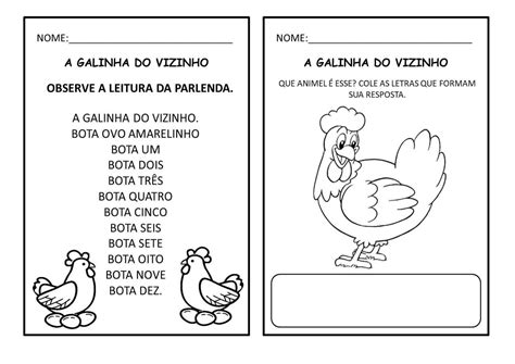Blog Educação e Transformação Parlenda A galinha do vizinho A galinha do vizinho Letras
