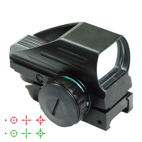 Tactical Holographic Red Green Reflex Scope Sight Combo 4 Reticles