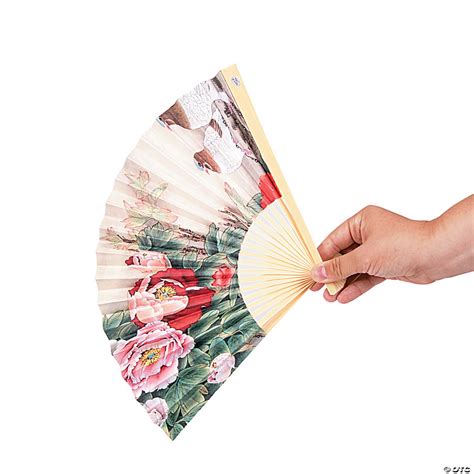 Oriental Folding Hand Fan Assortment 12 Pc Oriental Trading