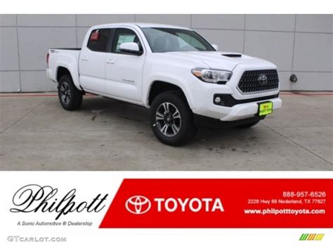 2018 Super White Toyota Tacoma Trd Sport Double Cab 124777430 Photo