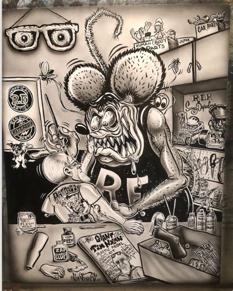 Pin On Carskustom Kulture Art Ed Roth Von Dutch