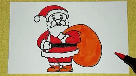 How To Draw Santa Claus Santa Claus Easy Draw Tutorial Youtube