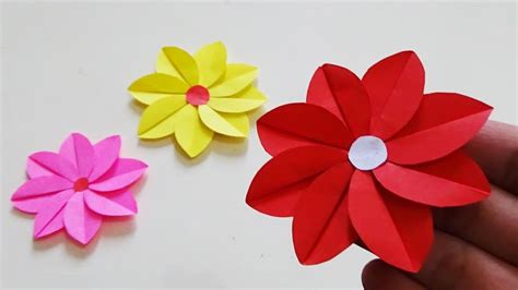 Cara Membuat Bunga Hiasan Dinding Paper Craft Youtube