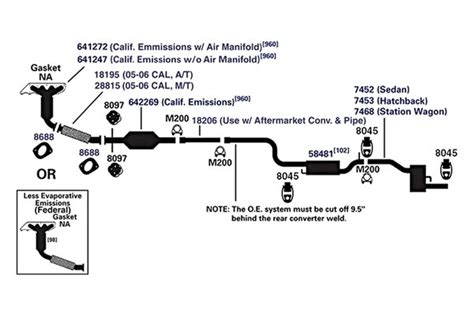 Diagram 2006 Ford Taurus Exhaust System Diagram Mydiagramonline
