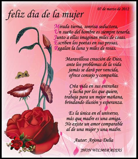 Poemas Para El Dia De La Mujer Poemas