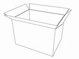 Box Coloring Opened Wecoloringpage sketch template
