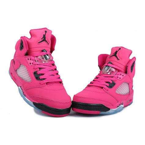 Women Air Jordan 5 Hot Pink Black Women Jordan Shoes Women Jordans Shoes Jordan Shoes For