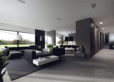 Modern Black House Interior Design