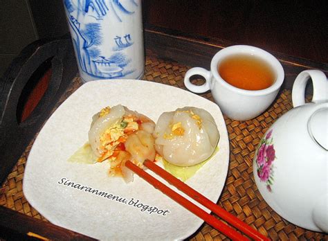 Ada siomay, sushi crabstick, udang rambutan, ceker angsio, dan hakau. Resepi Prawn Dumpling - Rasmi Sua