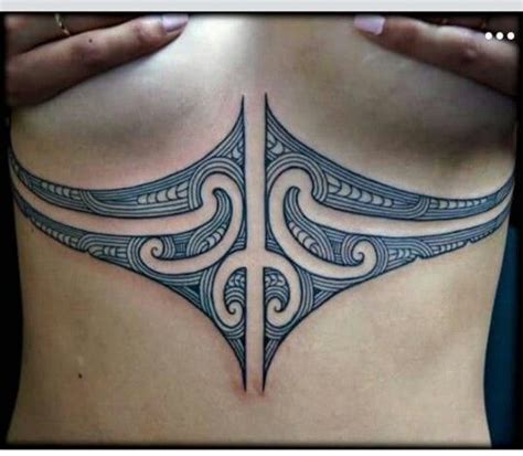 Chest Tattoo Polynesian Tattoos Women Sternum Tattoo