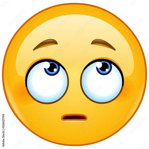 Face With Rolling Eyes Emoticon Stock Vector Adobe Stock