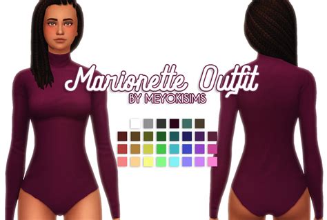 Lana Cc Finds Meyokisims Marionette Outfit The Sims 4 Sims 4