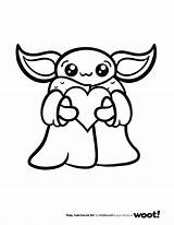 Coloring Yoda Pages Baby Popular Wars Star sketch template