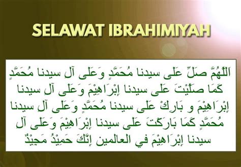 Selawat Ibrahimiyah Kenapa Hanya Nabi Ibrahim Yang Disebut Islam