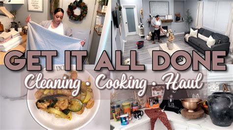 New Get It All Done Cleaning Motivation Cooking Haul Busy Mom