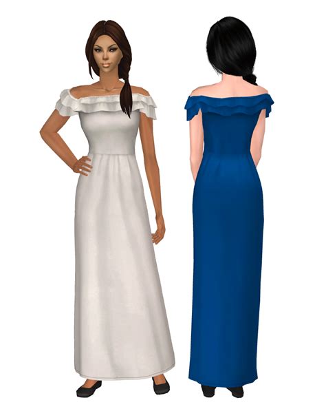 Mdpthatsme This Is For Sims 2 Bridesmaid Ruffle This Is A A