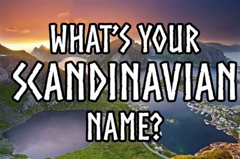 Whats Your Norse Name Norse Names Norse Words Norse