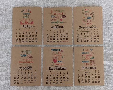 Bible Verse Calendar 2023 Desk Calendar With Stand T For Etsy