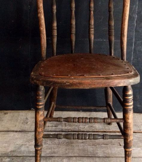 Primitive Antique Spindle Back Chair Urban Farmhouse Kitchen Etsy