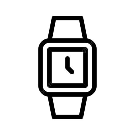 Wrist Watch Clipart Vector Square Shape Wrist Watch Needle Sound