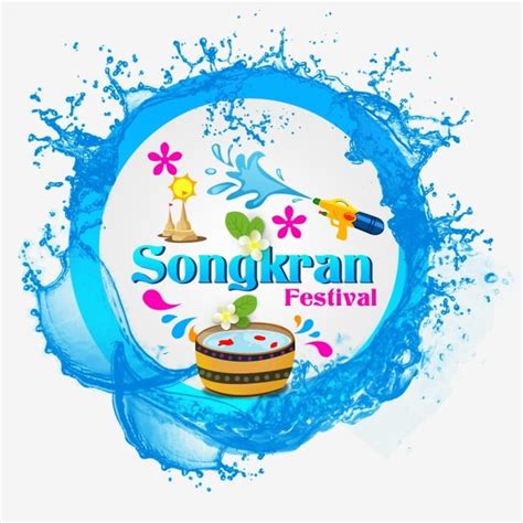 Songkran Festival Clipart Vector Songkran Festival Of Thailand Water