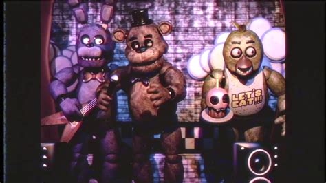 Live Freddy Fazbears Pizza Commercial Real Youtube