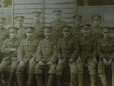 Photograph Of Soldiers From The Sherwood Foresters First World War