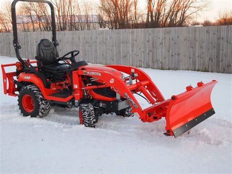 Quick Attach Snow Plow Attachments Bx Kubota Loader Mounted Plow