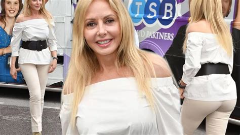 Carol Vorderman Shows Off Her Award Winning Derriere As She Shines On