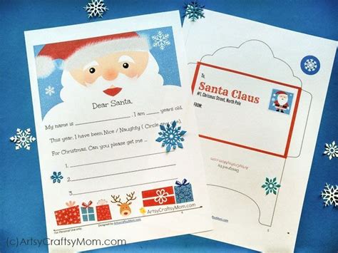 We can not have a collection of printable christmas envelopes without the man of this festive holiday. FREE Printable Letter to santa and Envelope for Children | Printable letters, Santa letter ...