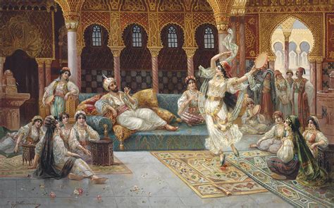 j g delincourt french 19th 20th century a harem dance christie s