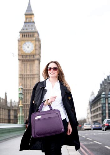 Ladies 156 Laptop And Ipad Bag Business Bag Briefcase Purple Is0126 Ebay