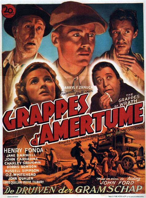 The Grapes Of Wrath 1940 John Ford Movie Posters John Carradine