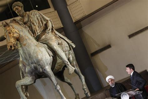 Hassan Rohani Arriva A Roma Statue Censurate Ai Musei Capitolini